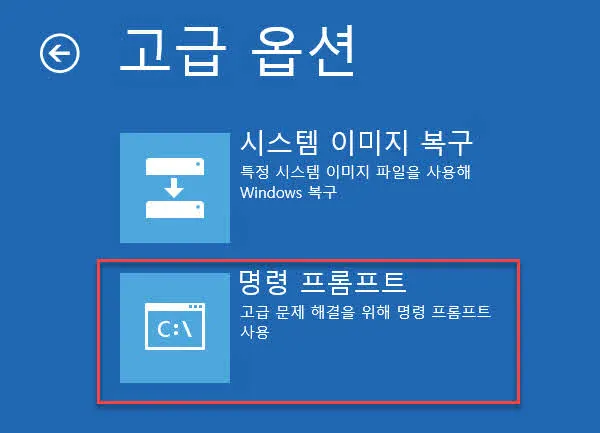 명령 프롬프트