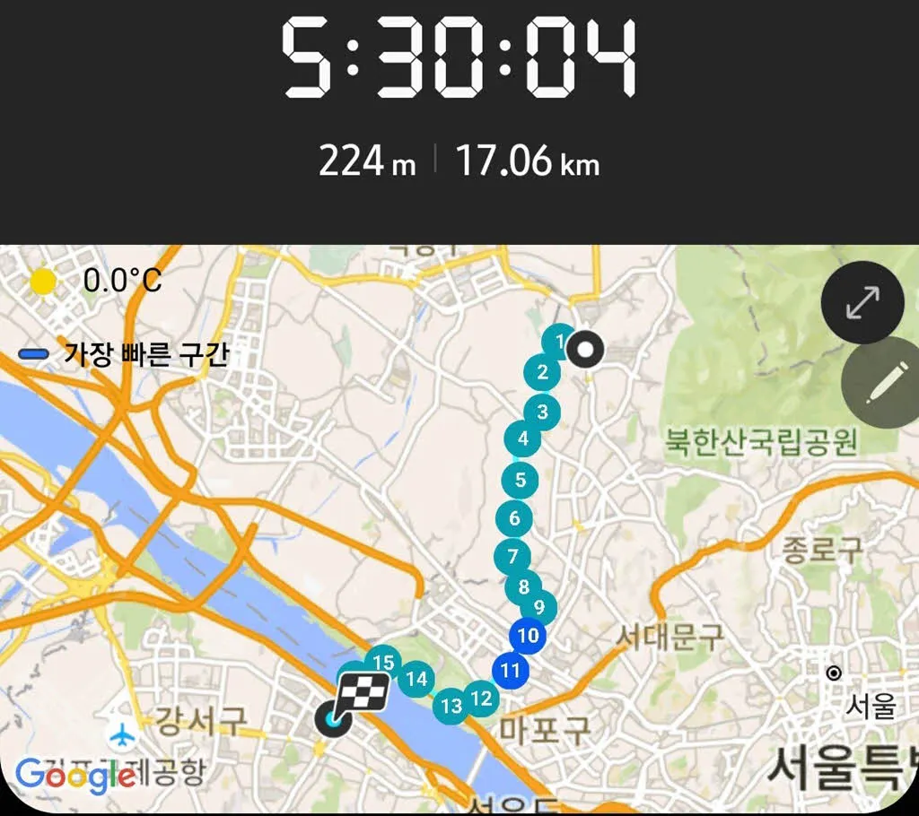 서울둘레길 7코스 완주