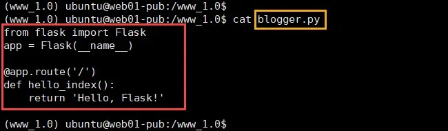 첫 Flask 웹 프로그램 소스코드