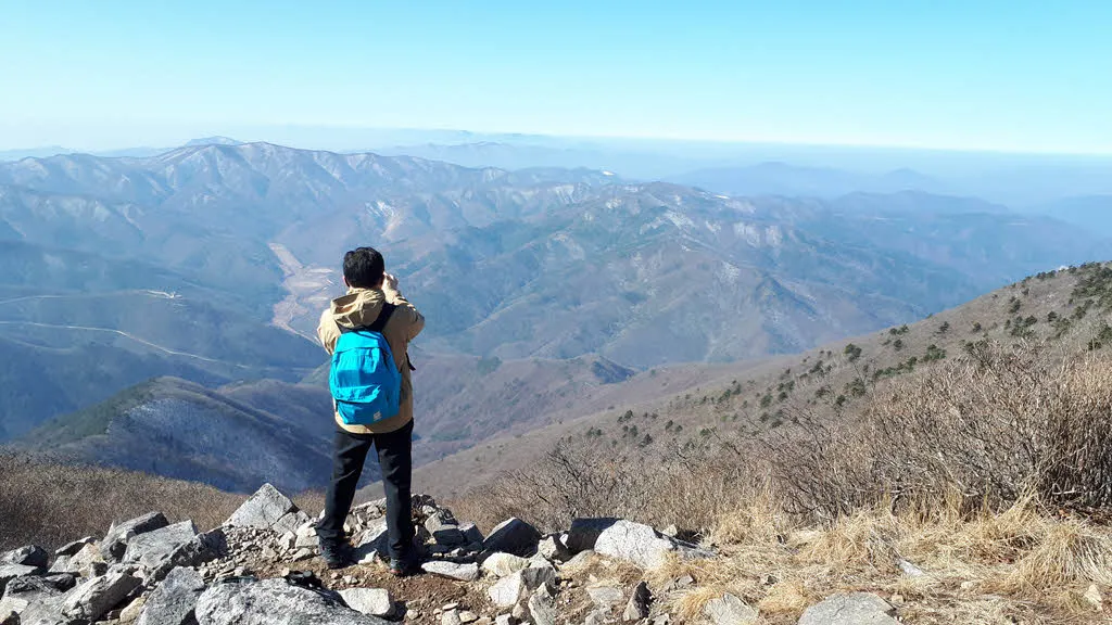 천제단에서 바라본 풍경