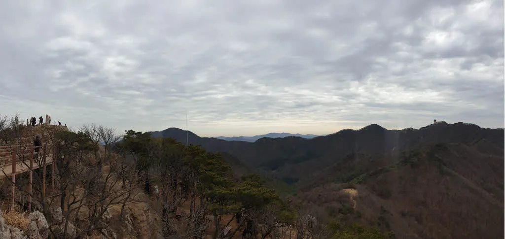 수리산 일주코스의 파노라마 샷