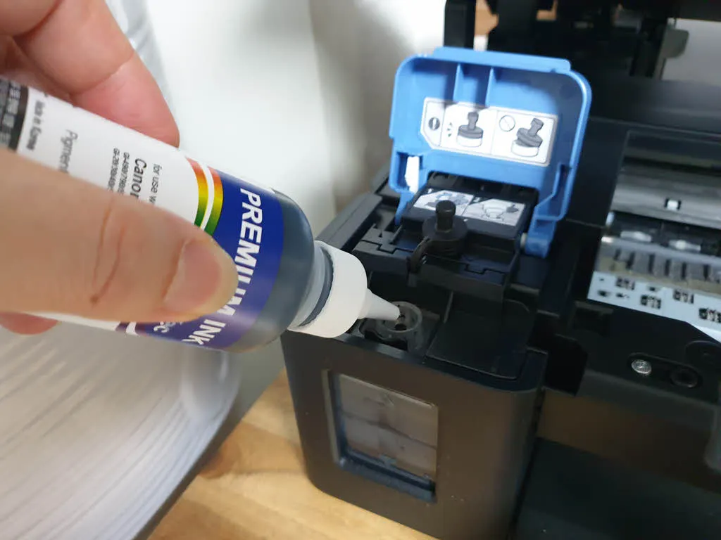 G3900 검정 리필잉크 충전하기