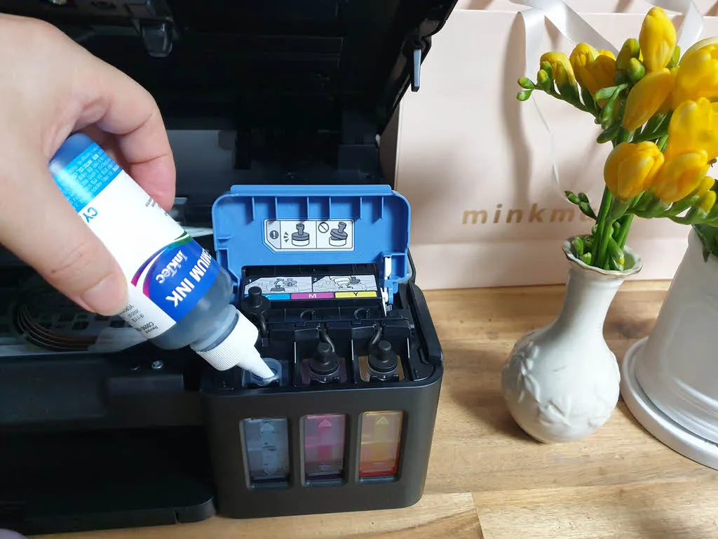 G-3900 컬러 리필잉크 충전하기