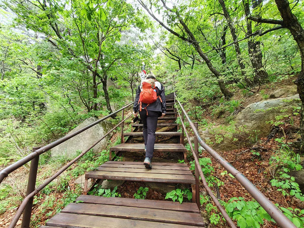 흔들바위로 향하는 계단