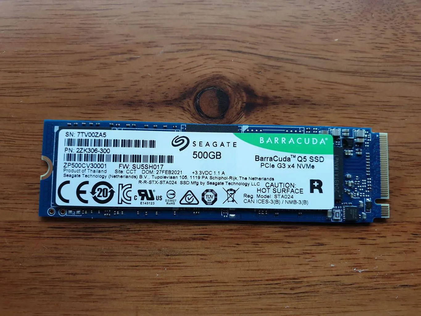 Seagate Barracuda Q5 M.2 NVMe (500GB)