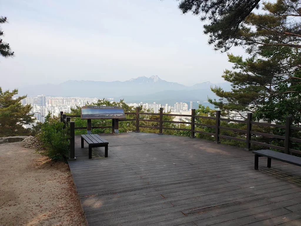 서울둘레길 1코스 수락산 구간의 전망대