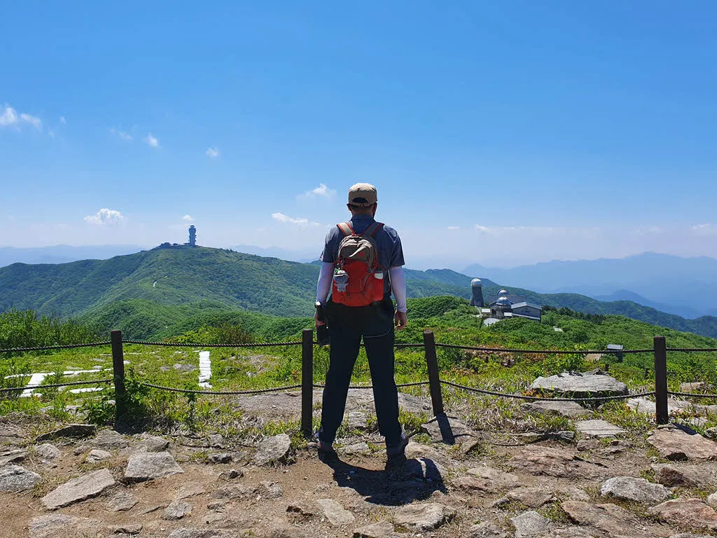 연화봉에서 기념사진