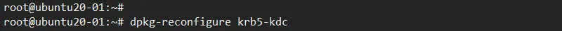 dpkg-reconfigure krb5-kdc
