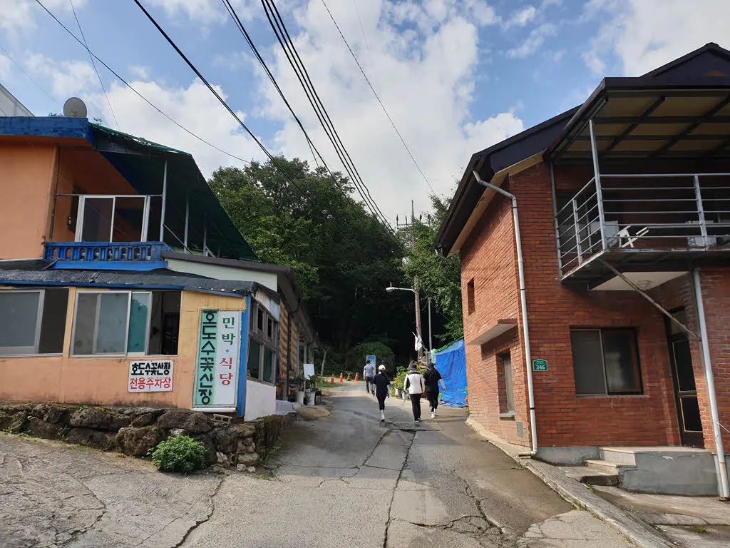 지리산 백무동 탐방지원센터 가는 길