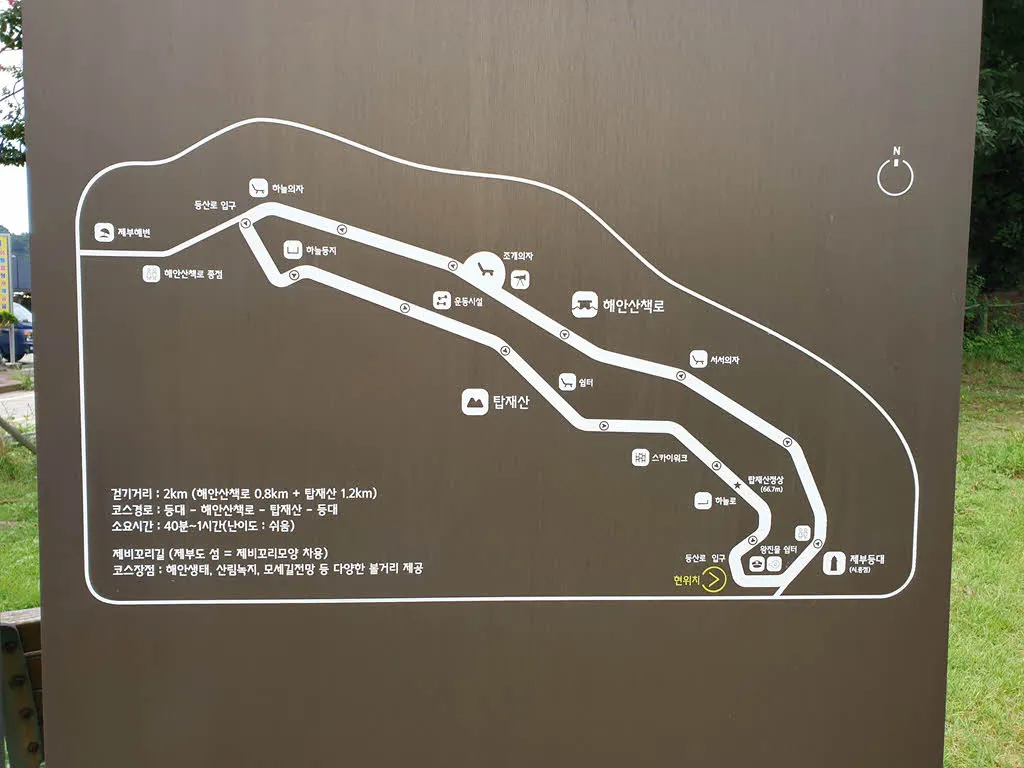 제부도 제부꼬리길 안내도