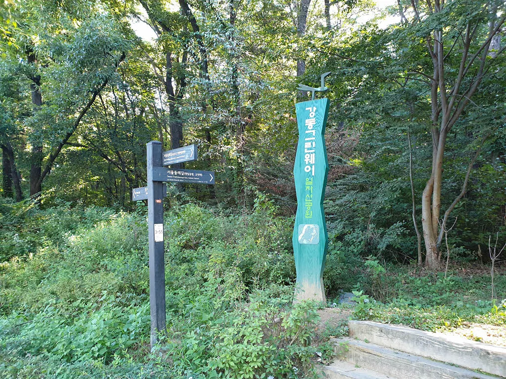 일자산 올라가는 길