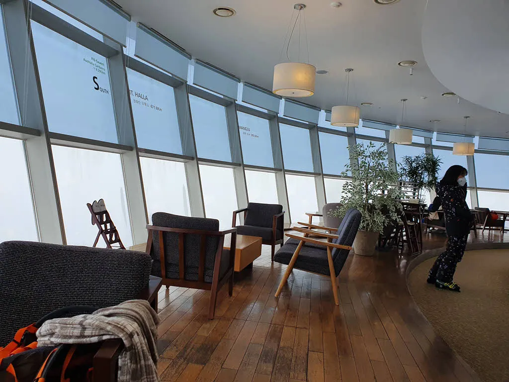 하이원탑 전망 카페 풍경