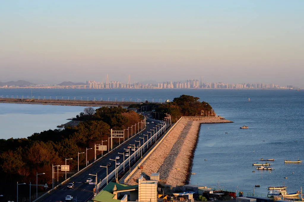용유 하늘전망대에서 바라본 인천대교