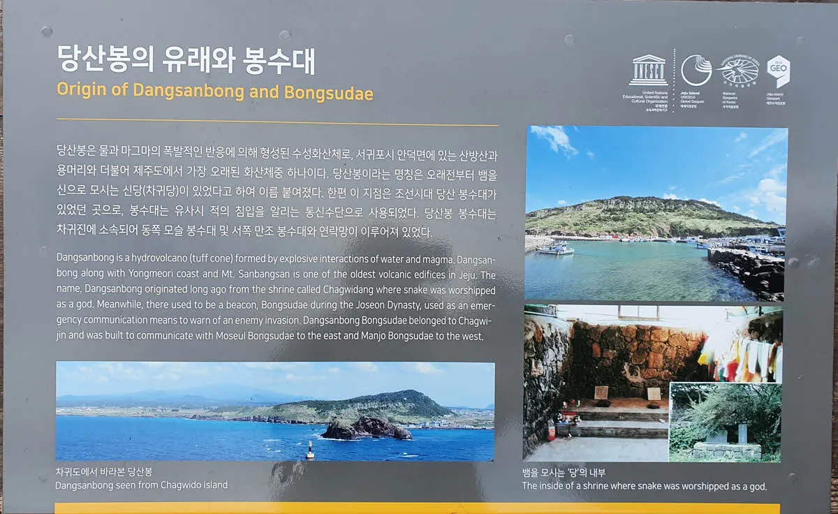 올레길 12코스 당산봉 안내도