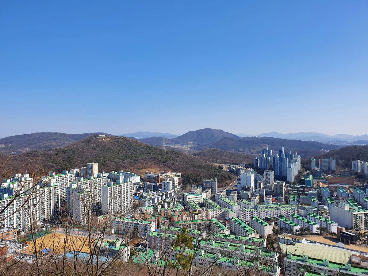 만수산 중턱에서 바라본 남동구 만수동