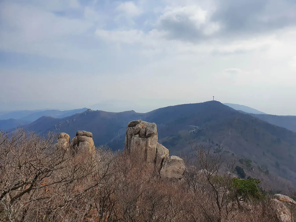 금산 정상 풍경