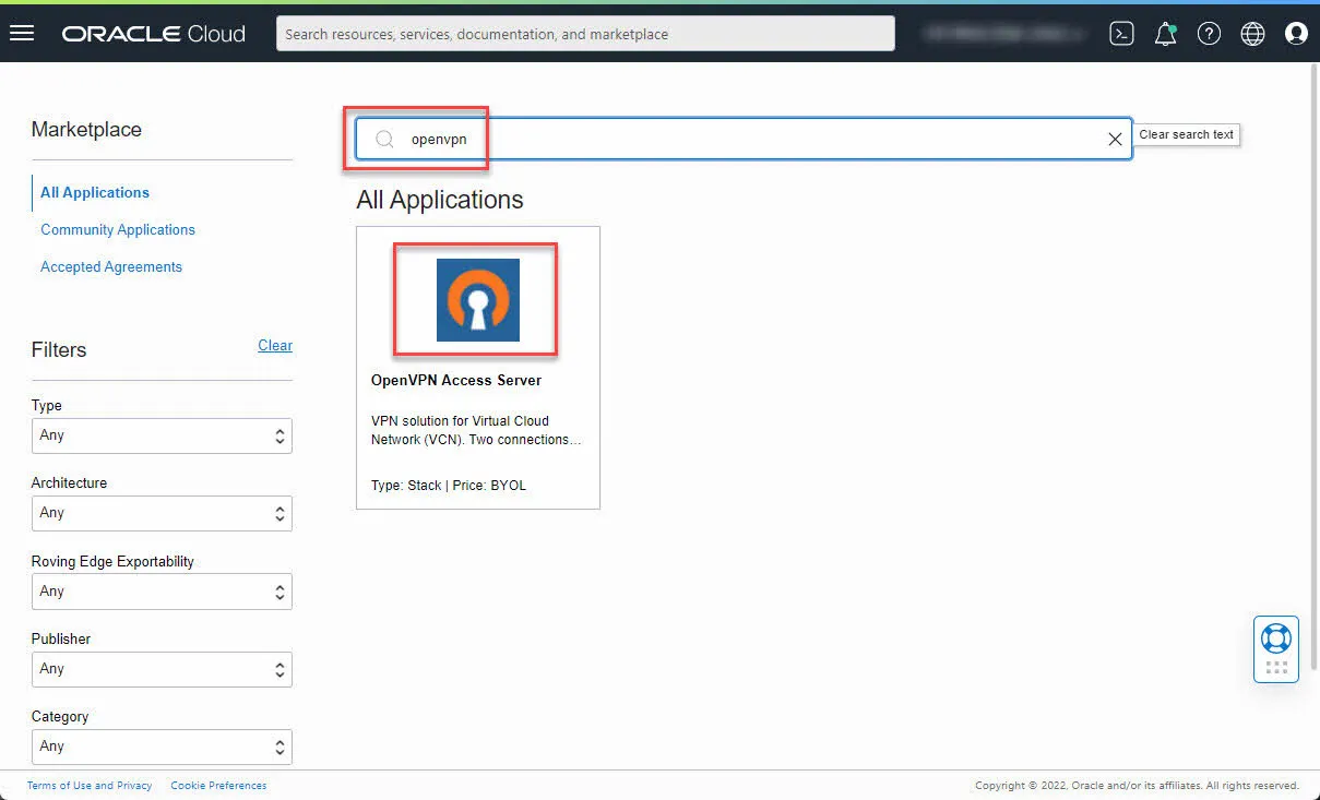 오라클 클라우드의 OpenVPN Access Server