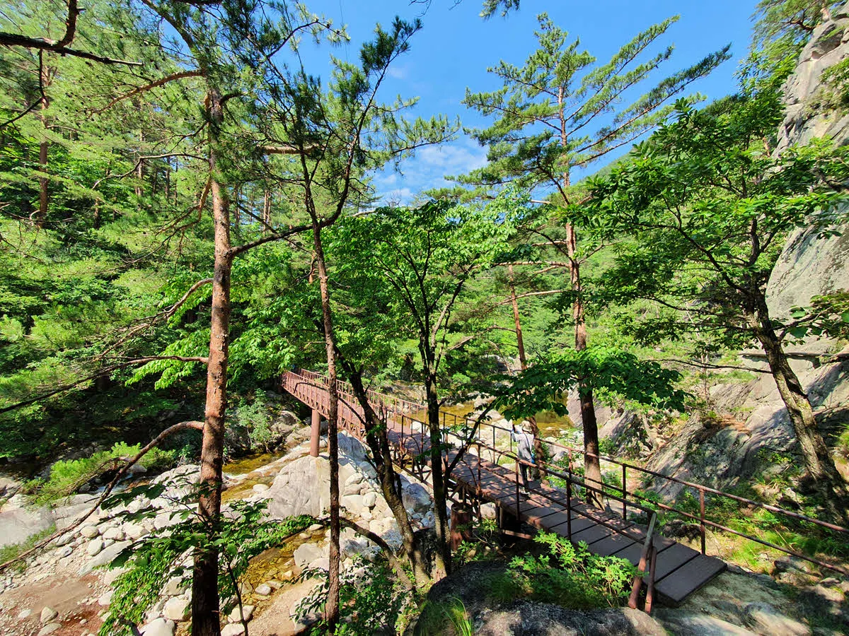 오대산 소금강 계곡