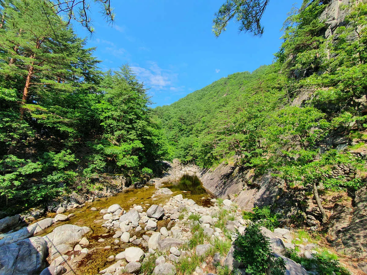오대산 소금강 계곡