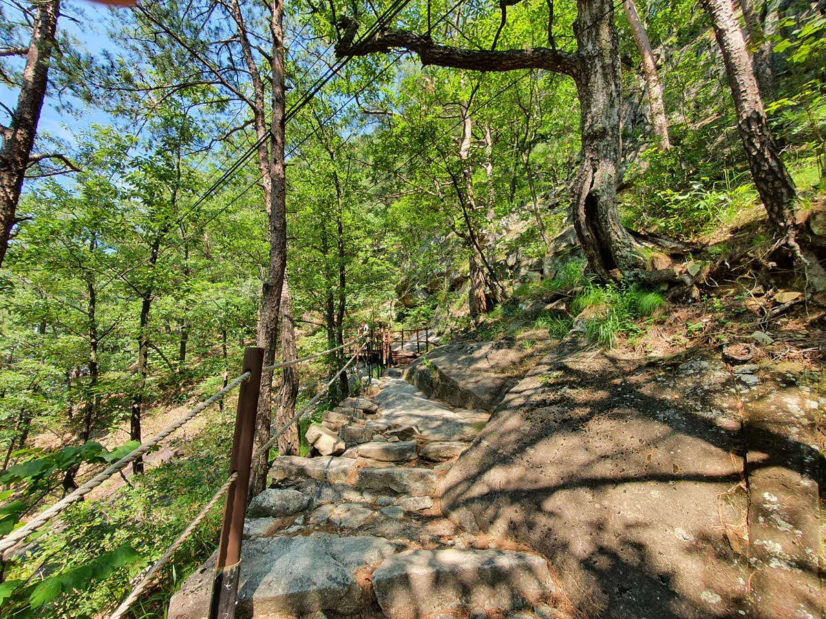 오대산 소금강 계곡길