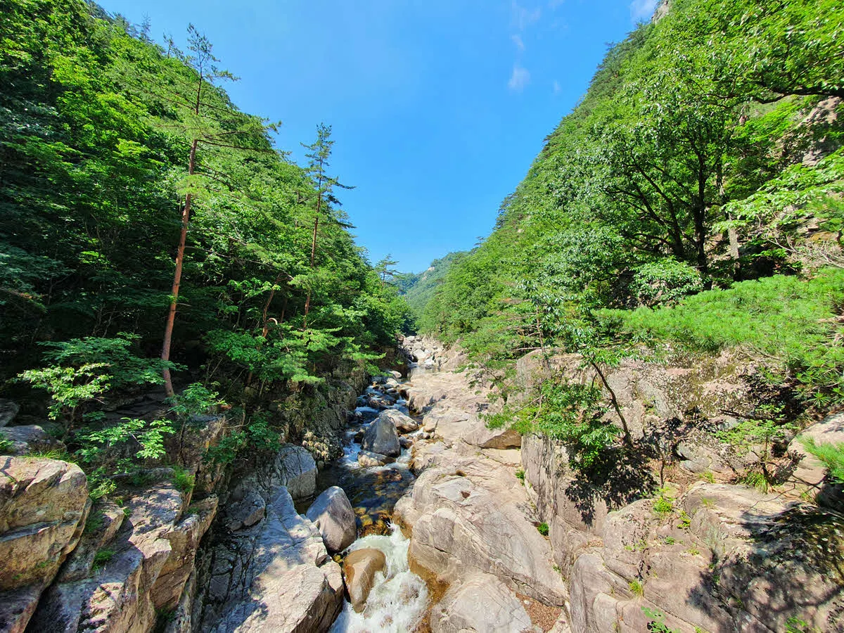 오대산 소금강 계곡