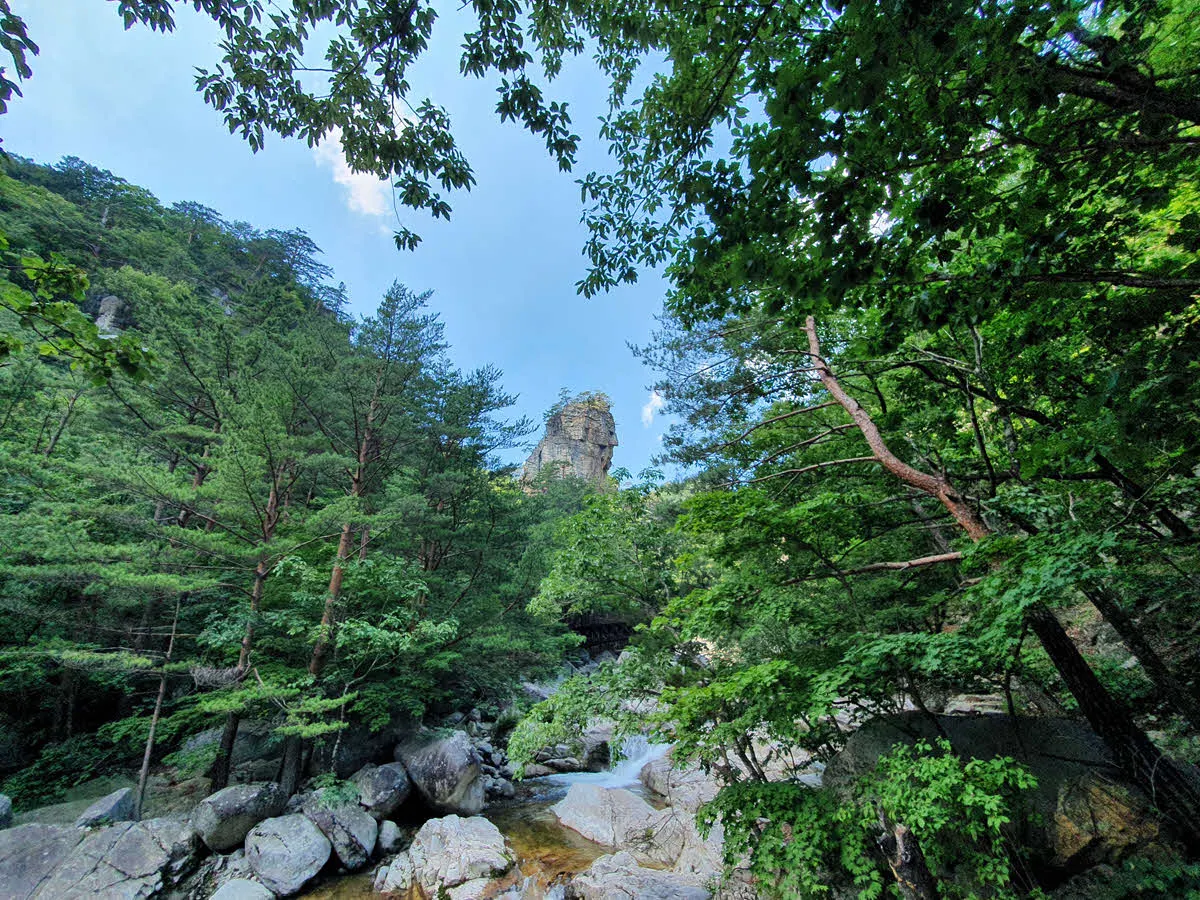 오대산 소금강 계곡 만물상
