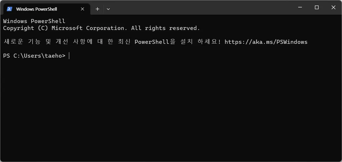 Windows의 파워쉘(PowerSehll)