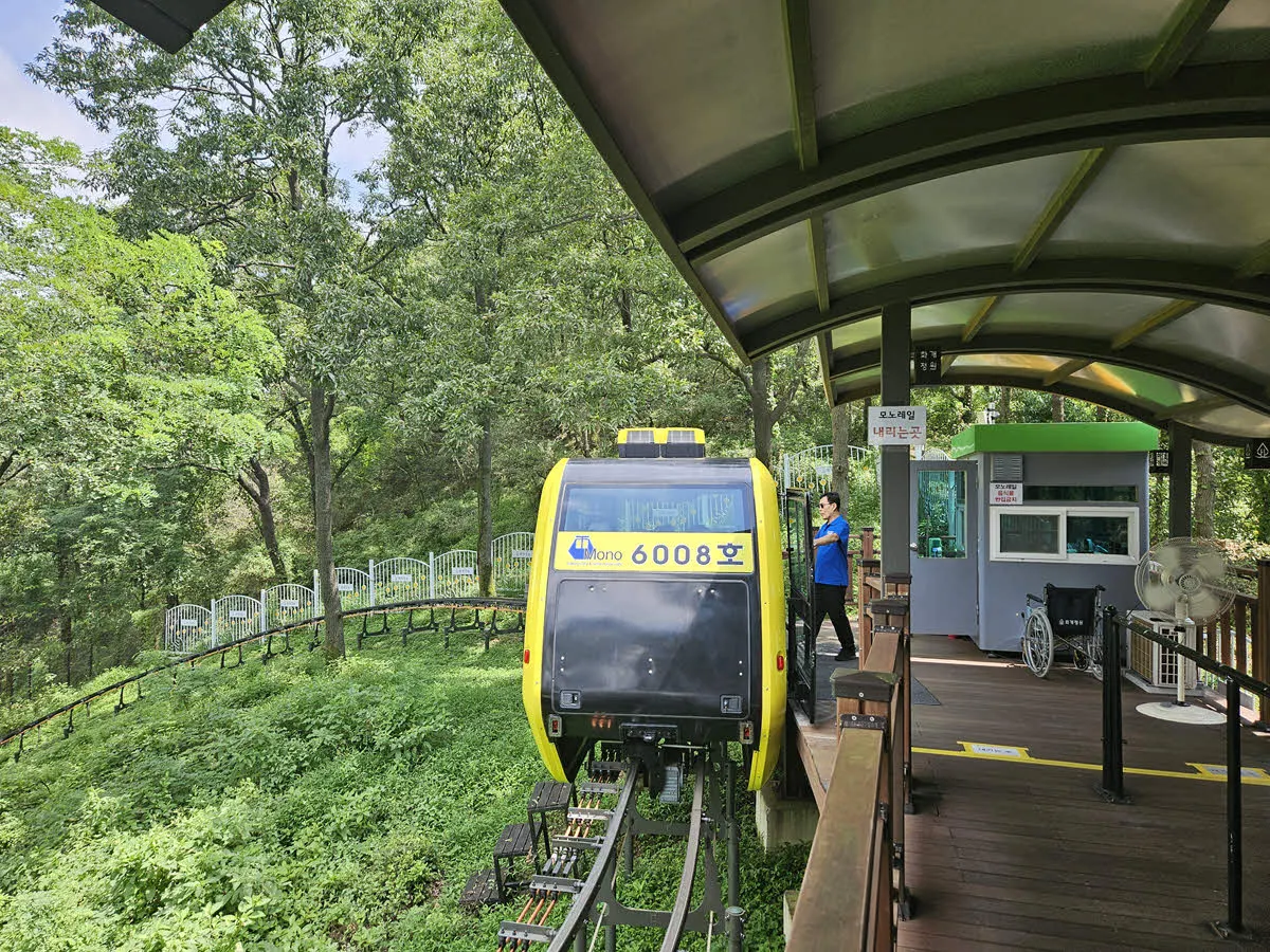 화개산 모노레일 정상역