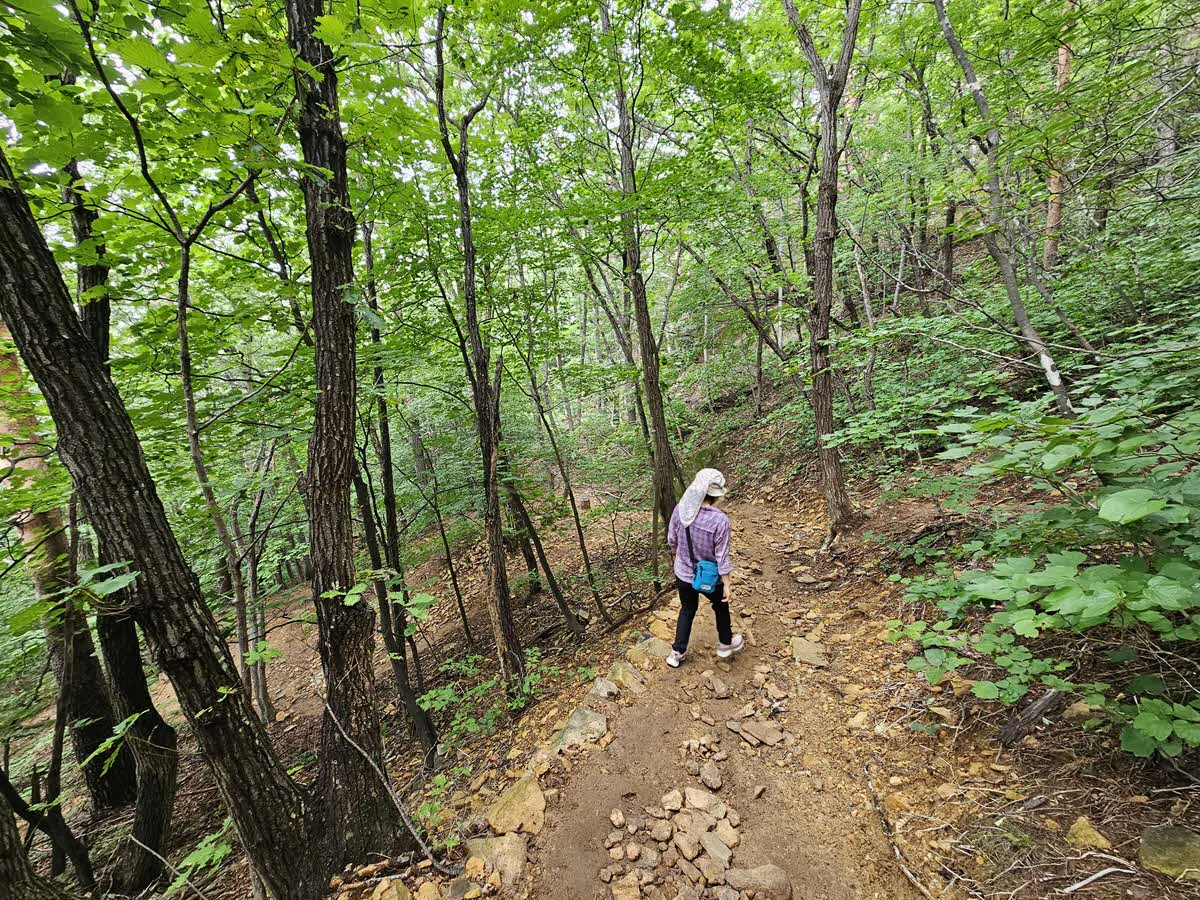 산성 12폭포 가는 길
