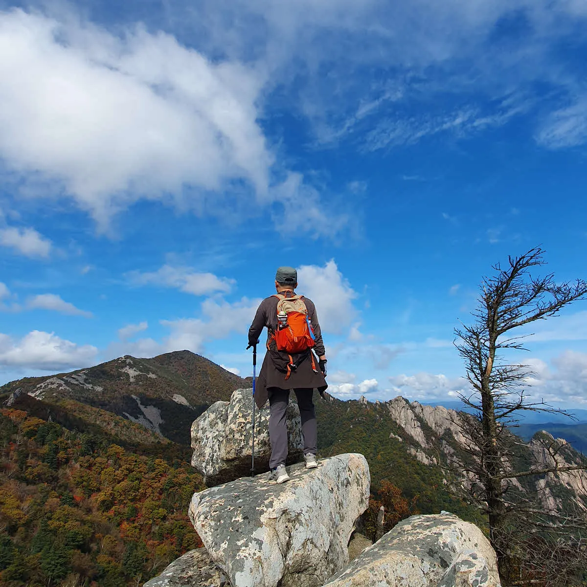 서북능선의 암릉길