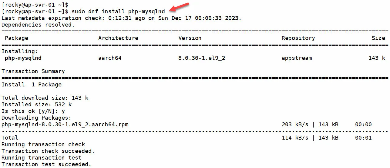 php-mariadb 연동모듈 설치
