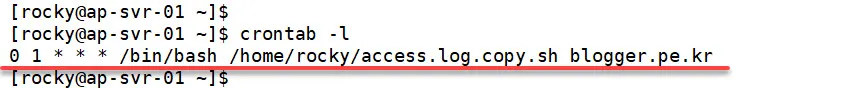 scp 명령이 포함된 shell script를 새벽 01시에 실행