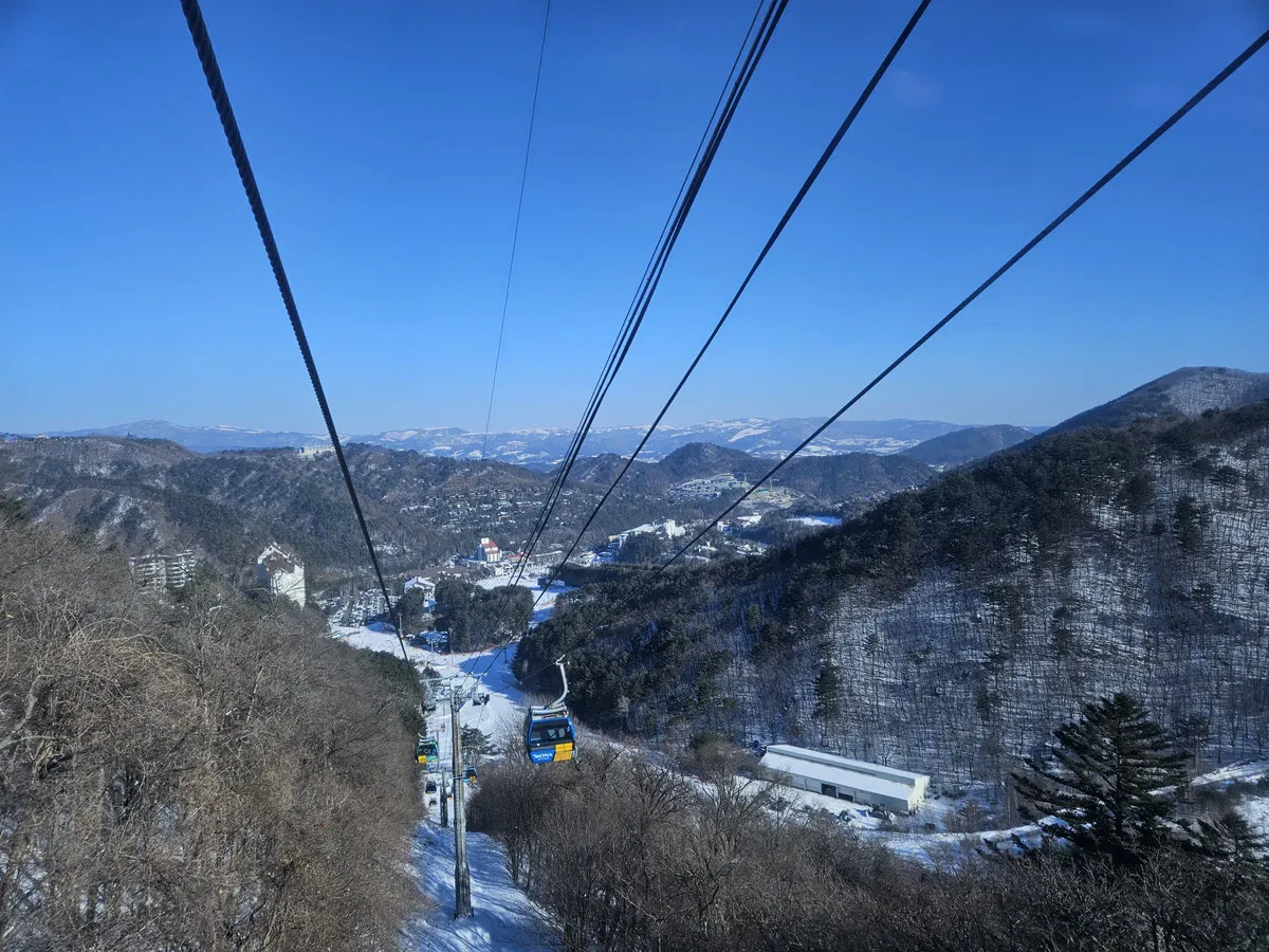 용평리조트의 발왕산 케이블카
