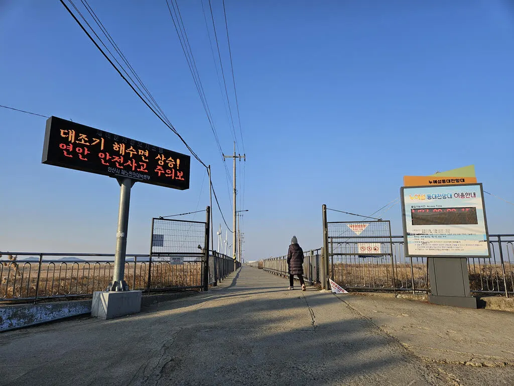 안산 탄도항 누에섬 가는 길