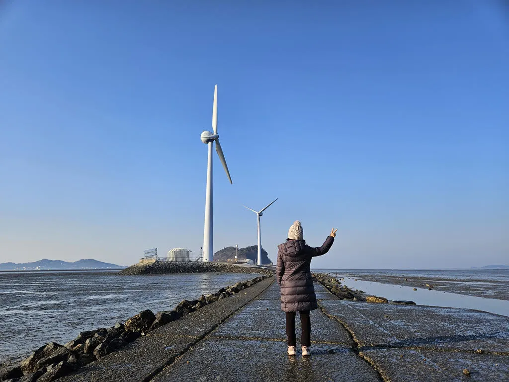 안산 탄도항 누에섬 물때 
