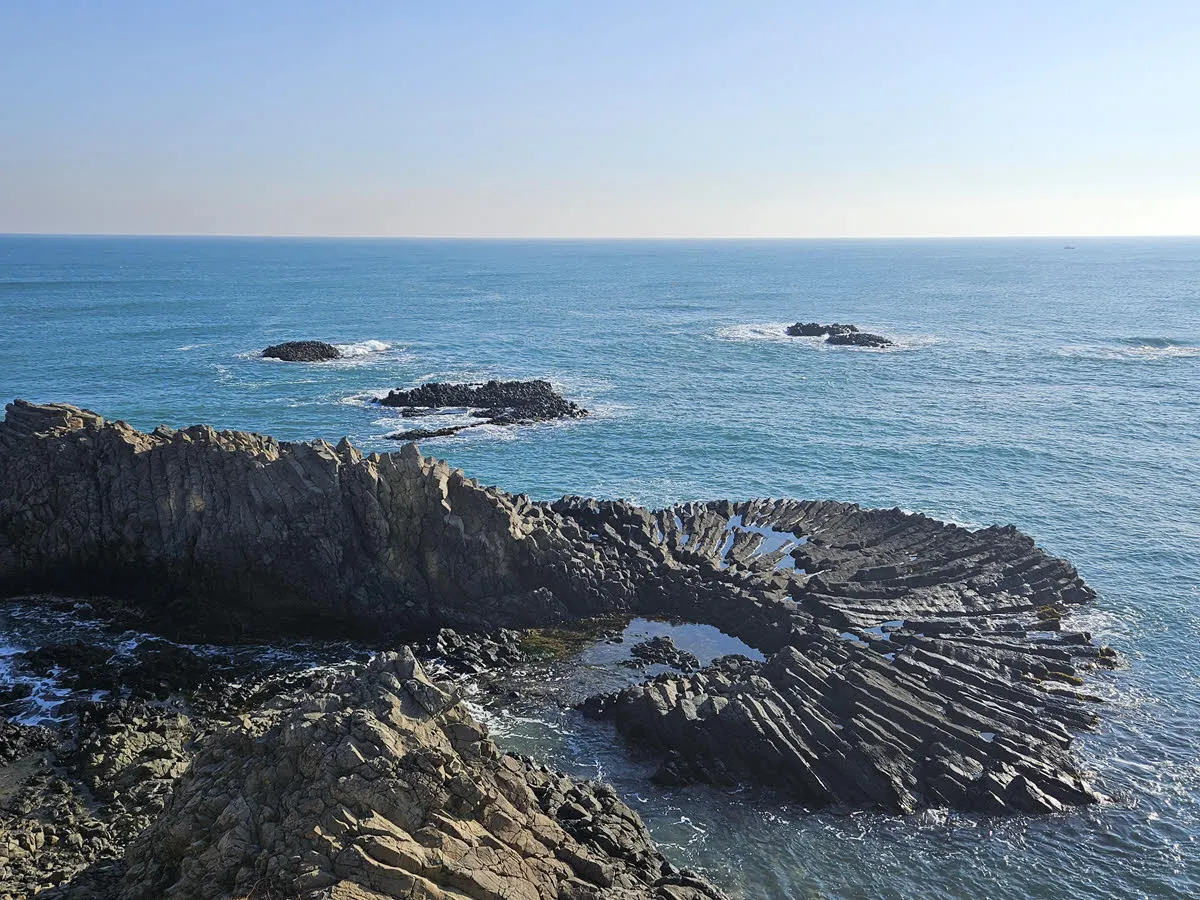 양남주상절리 파도소리길 - 부채꼴 주상절리