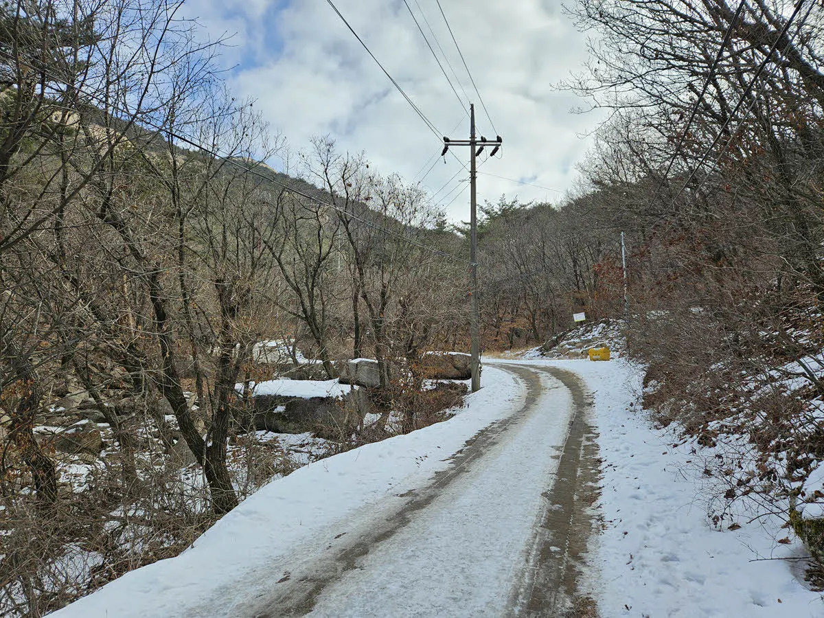사패산 원각사 가는길