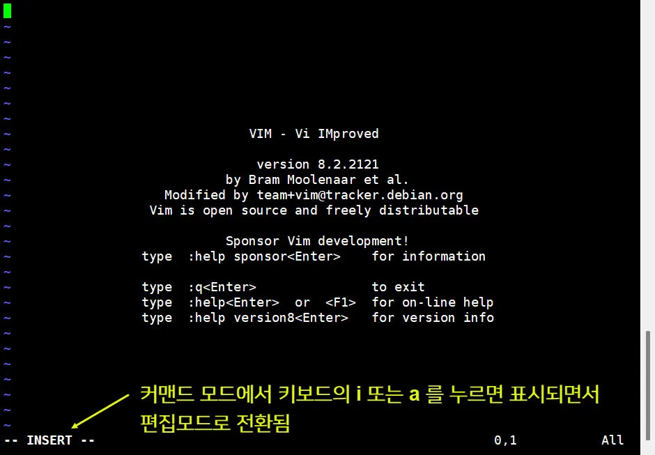 vi 편집 모드