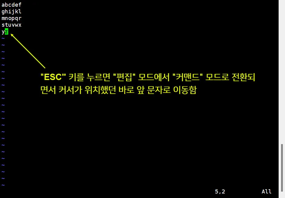 커맨드 모드 전환