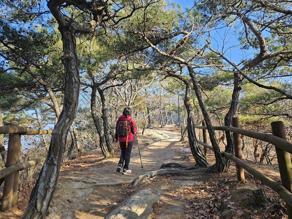 족두리봉을 지나 걷기 좋은 길을 걷는다