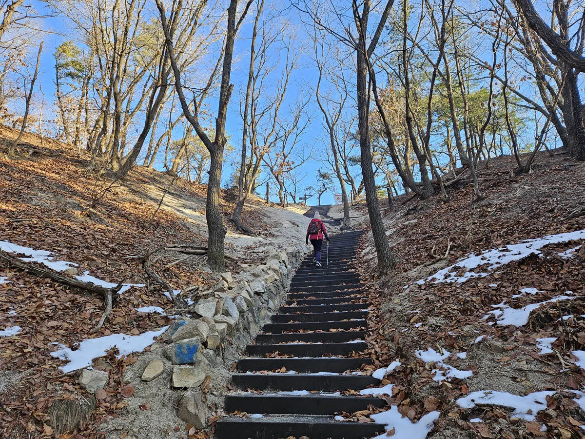 칼바위능선을 만난다.