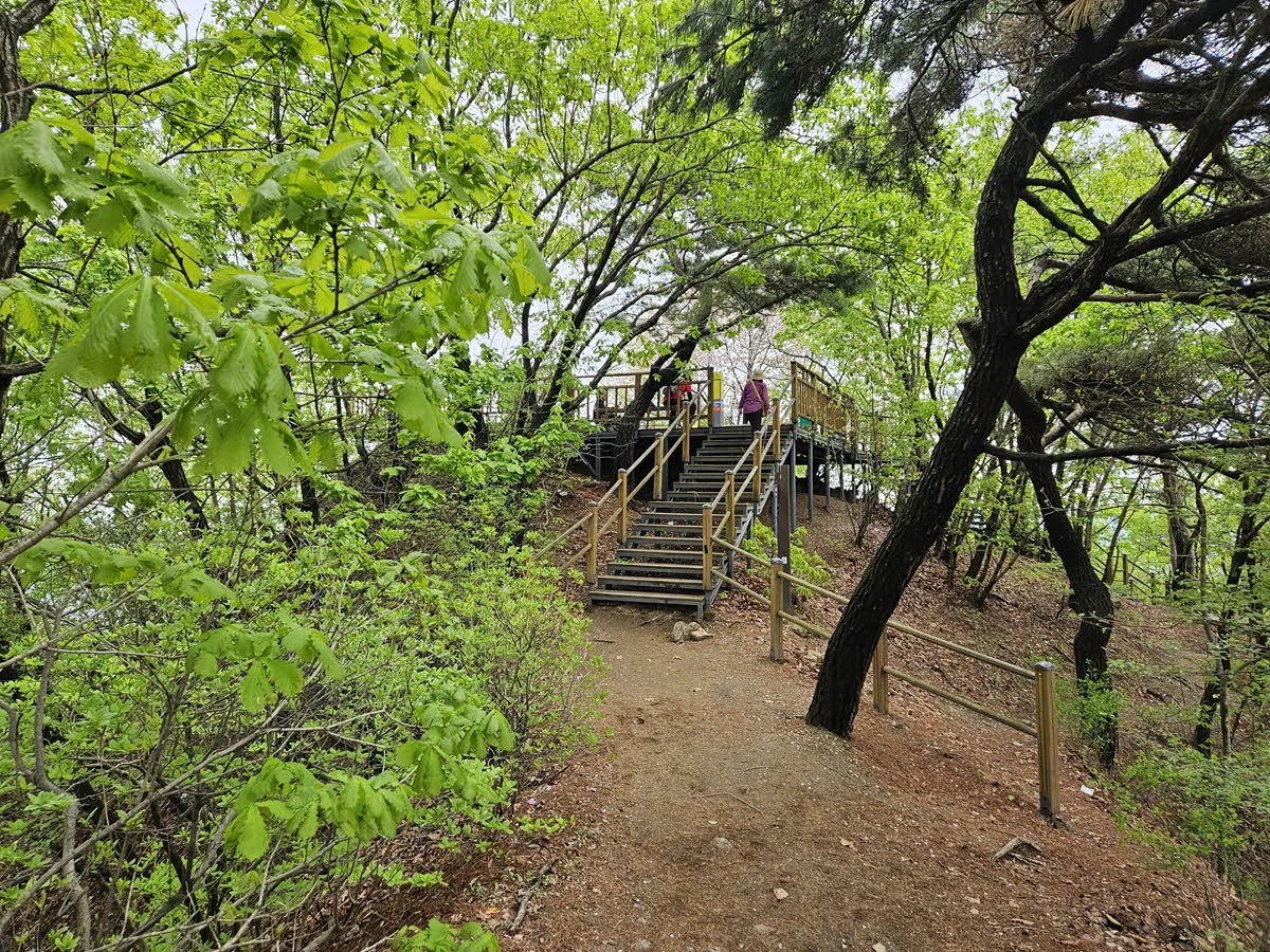 광교산 비로봉 정상의 전망대