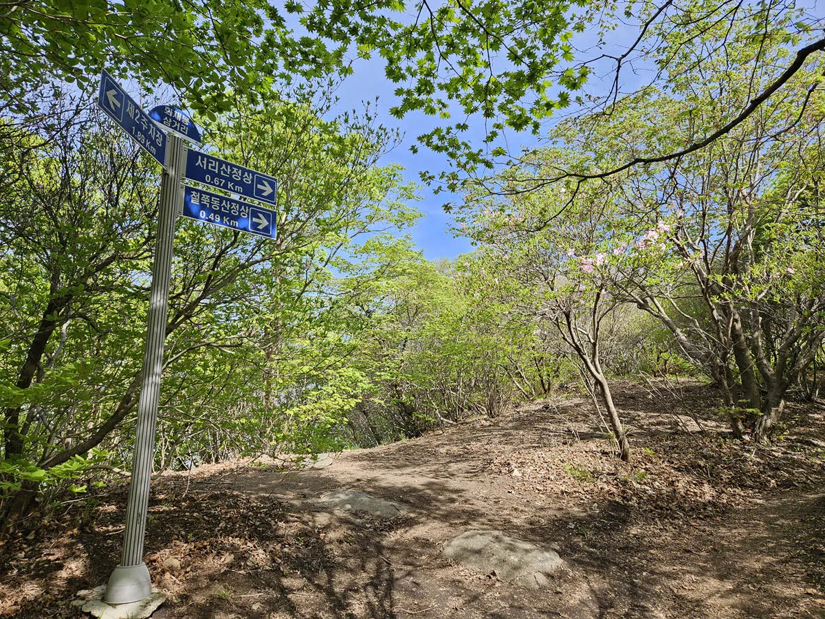 서리산 철쭉동산 입구