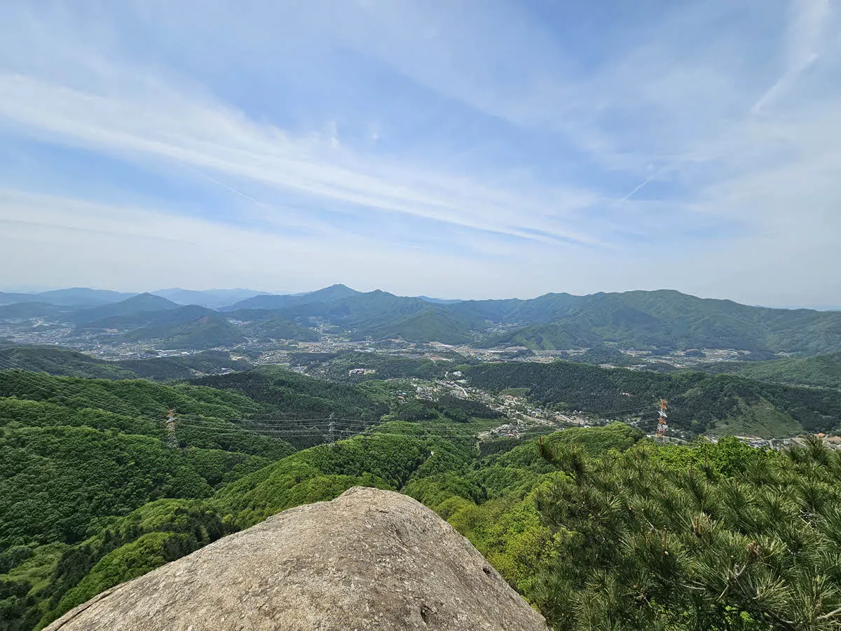 수리바위에서 바라본 풍경