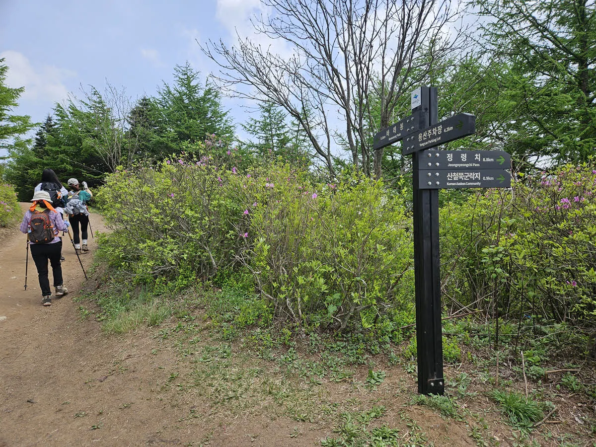 바래봉 입구 삼거