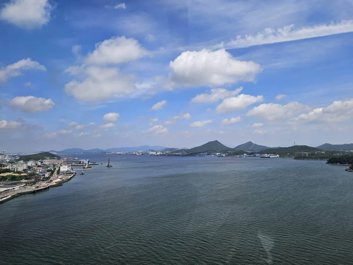 목포 해상케이블카에서 바라본 동쪽 방면