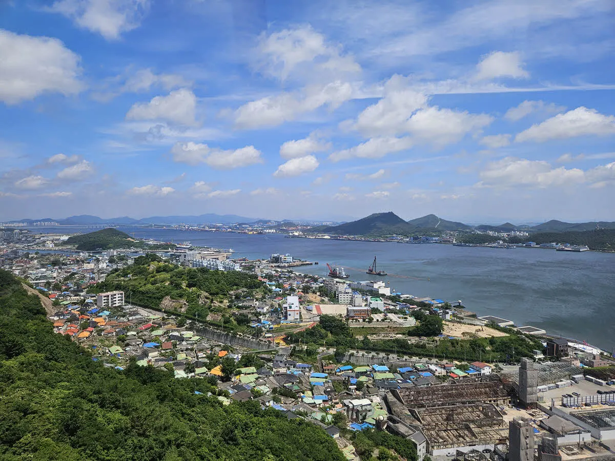목포 해상케이블카에서 바라본 목포 시내(일부)