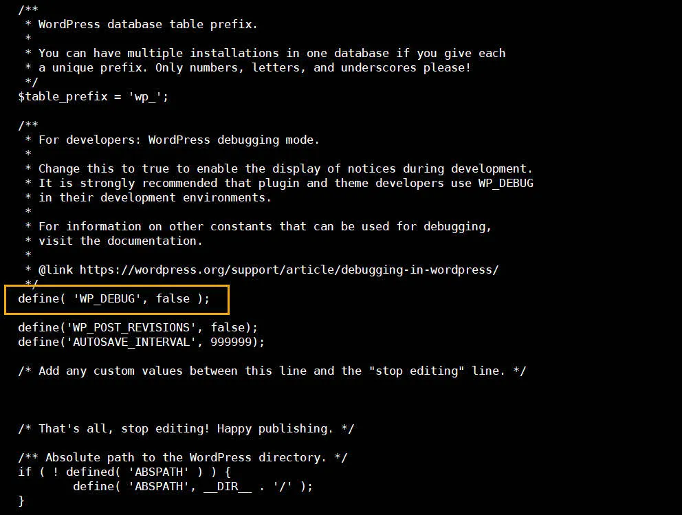 워드프레스의 WP_DEBUG 상수
