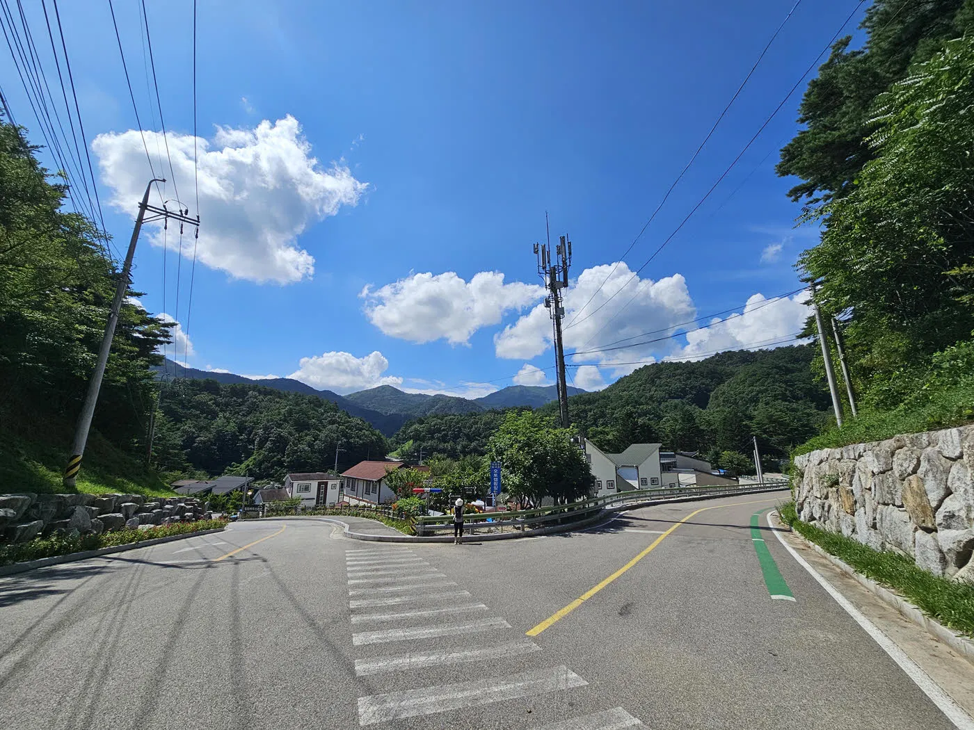 대관령소나무숲길 입구로 가는 길