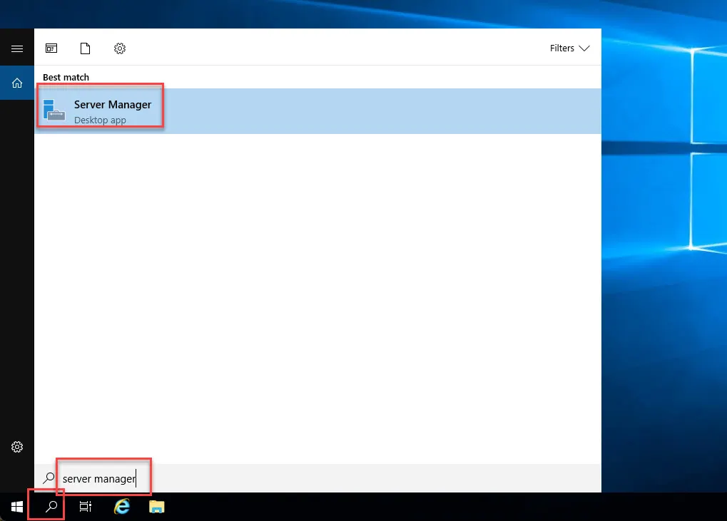 Windows Server Manager 실행